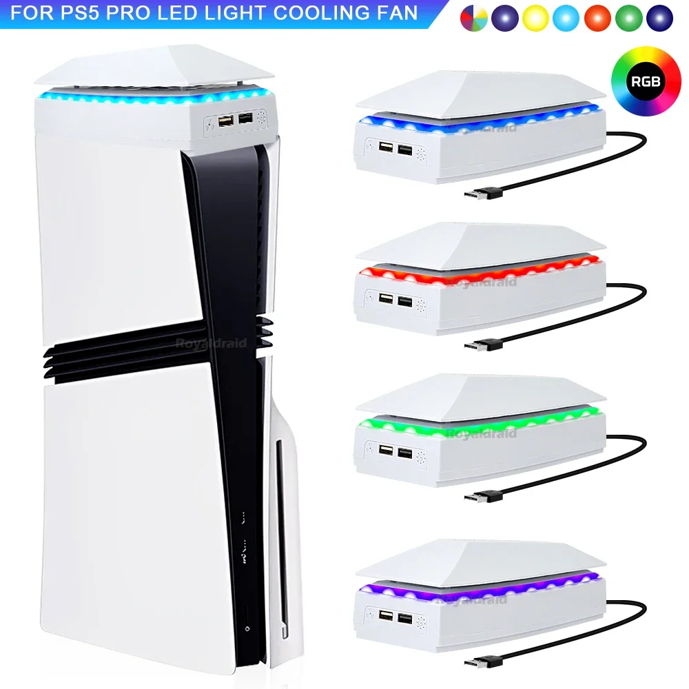 Gaming Console Buttons - Top Cooling Fan for PS5 PRO