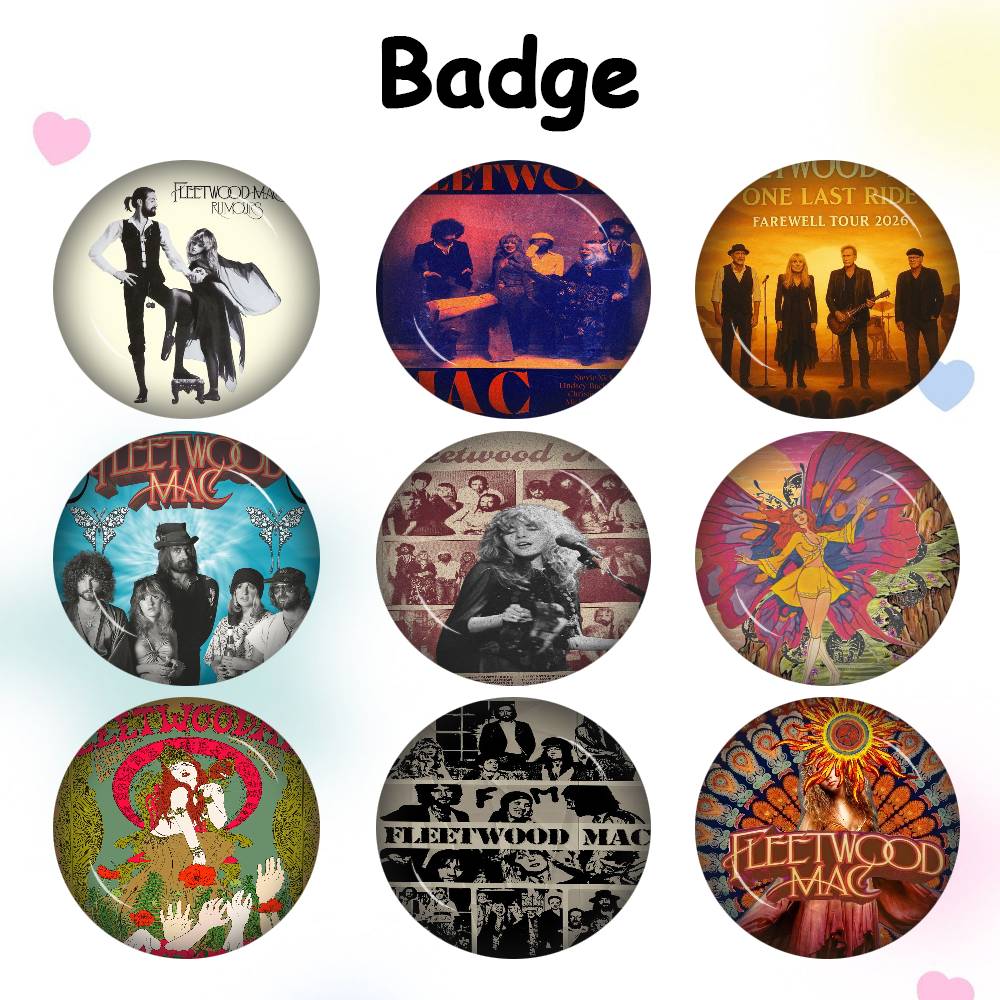 Gaming Console Buttons - 70s Rock Band Fleetwood Mac Music