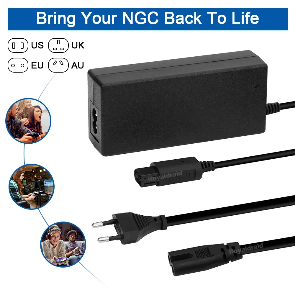 EU/US/UK/AU Plug AC Adapter Po - Gaming Console Uk recension och pris