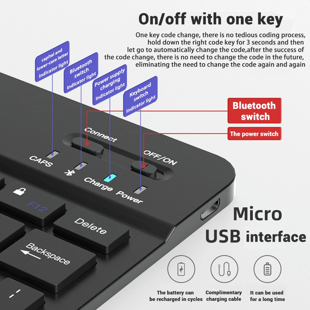Mini Keyboard Wireless Bluetoo - Gaming Console For Ipad recension och pris