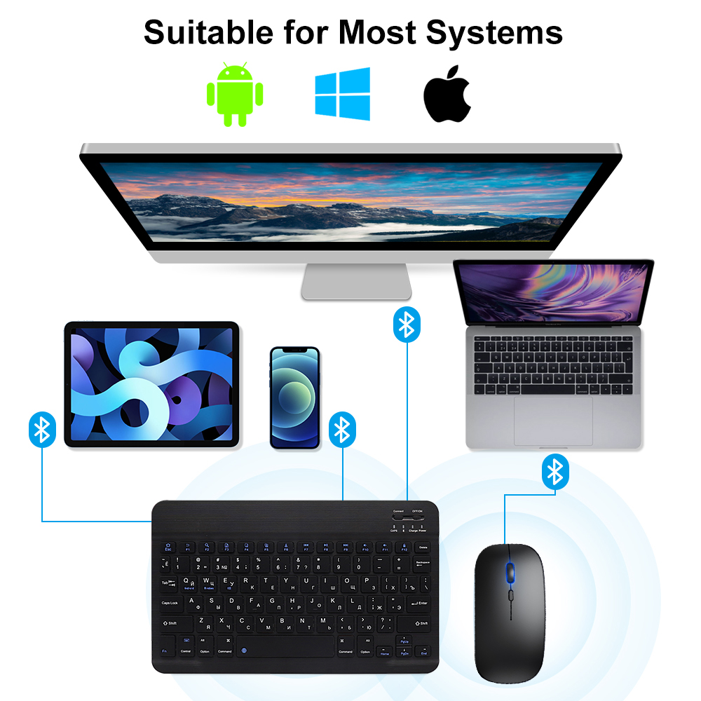 Bluetooth Keyboard and Mouse F - Gaming Console For Ipad recension och pris