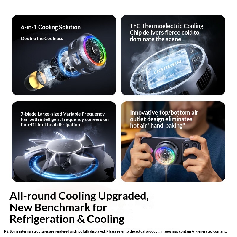 Ugreen Magnetic Phone Cooler S - Gaming Console For Ipad recension och pris
