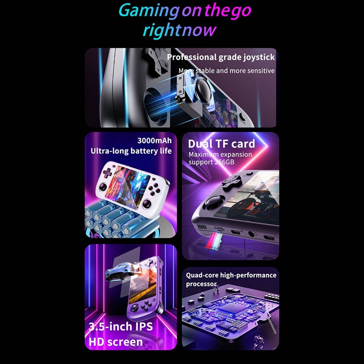 BEST CHOICE）H36S 3.5 Inch Pock - Gaming Console Handheld Best recension och pris