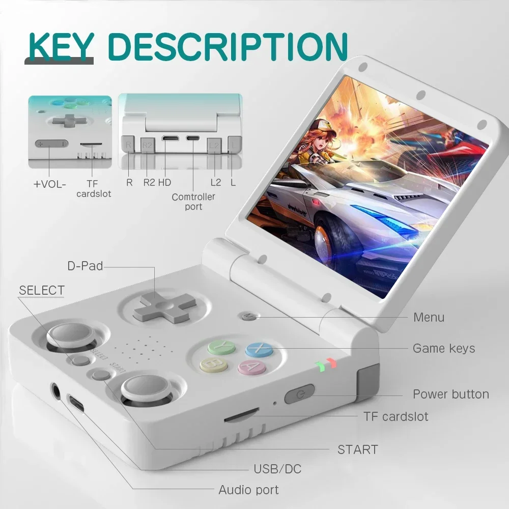 MIYOO Yellow FLIP V2 Handheld  - Retro.Gaming Console Yellow recension och pris