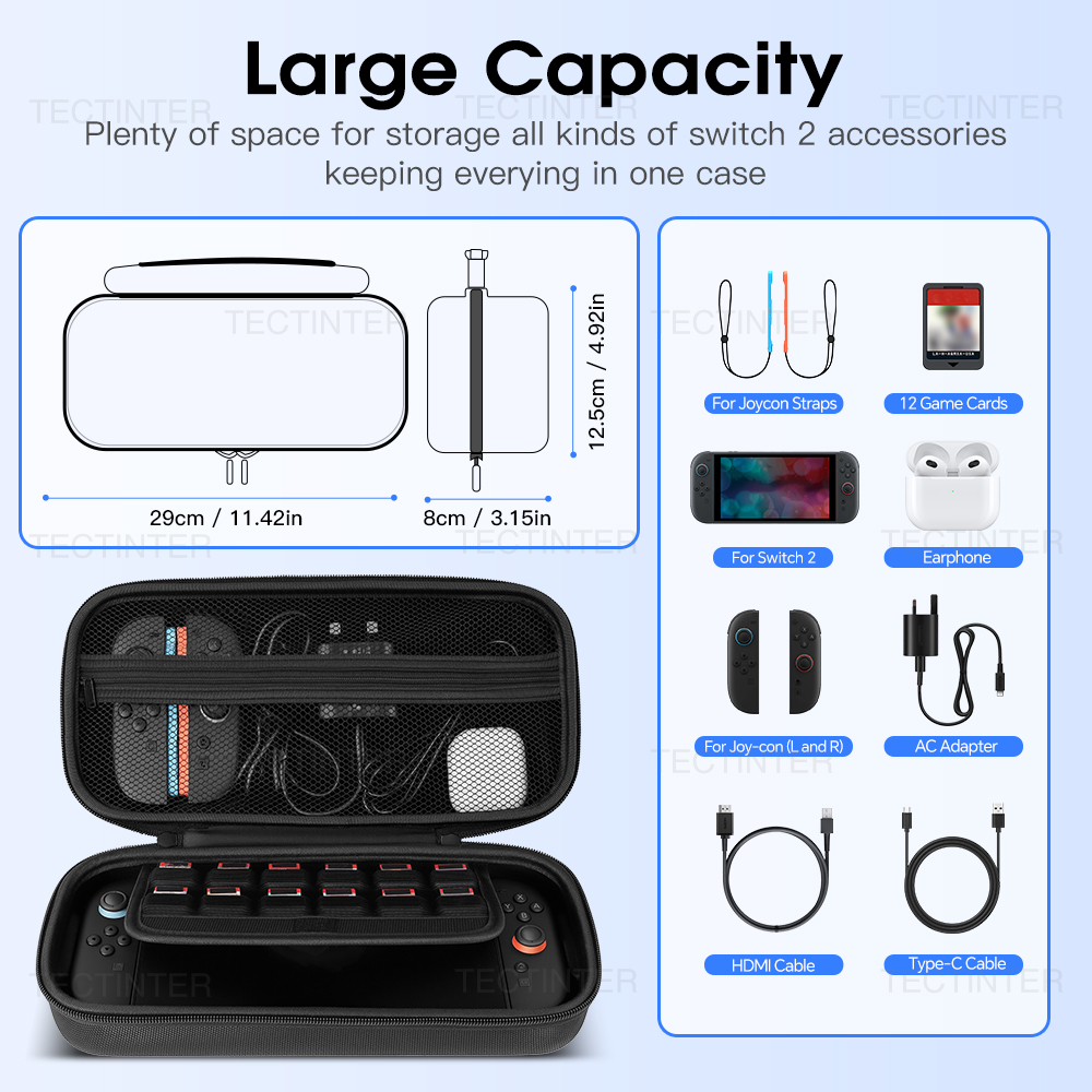 Portable Carrying Case for Nin - Gaming Console Nintendo Switch 2 recension och pris