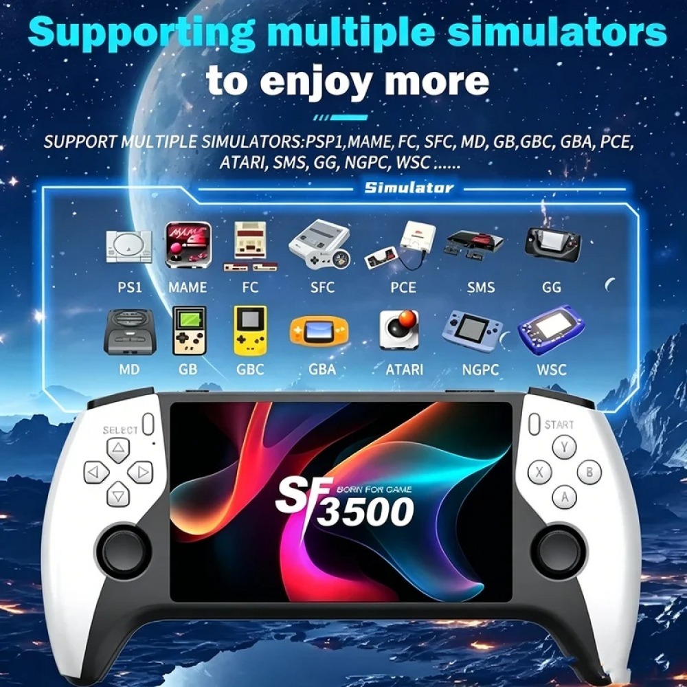 SF3500 5 inch Handheld Game Co - Gaming Console Buttons recension och pris